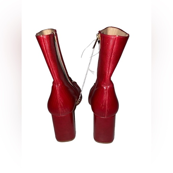 New York & Company Kyla Point‎ Toe Heeled  Faux Leather Ankle Bootie Women 9M - Picture 4 of 7